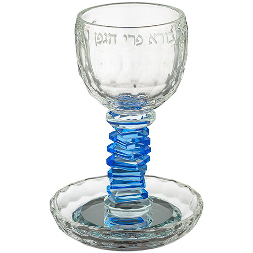 Crystal Kiddush Cup 16 cm Contain 100ml // 3.4oz