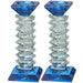 Pair of Crystal Elegant Candlesticks 17.5cm