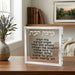 Lucite Home Blessing - Silver