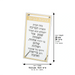 Lucite Home Blessing - Gold, White