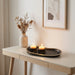 Polymer Set Tray and Pair of Candlesticks