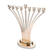 Metal Menorah with Crystal base 76cm