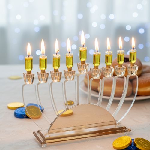 Crystal Elegant Menorah 21cm