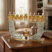 Crystal Elegant Hanukkiah 19.5x28 cm - Gold