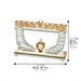 Crystal Elegant Hanukkiah 19.5x28 cm - Gold