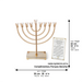 Metal Menorah with Crystal base 32cm