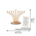 Metal Menorah with Crystal base 32cm