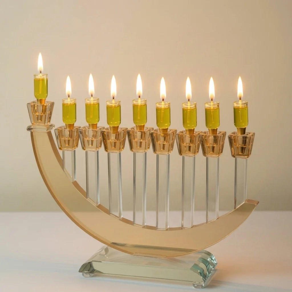 Crystal Elegant Menorah 20cm