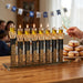 Elegant Crystal Menorah 15*36 cm - Gold, Black