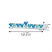 Elegant Crystalmenorah 37*6 cm - Blue