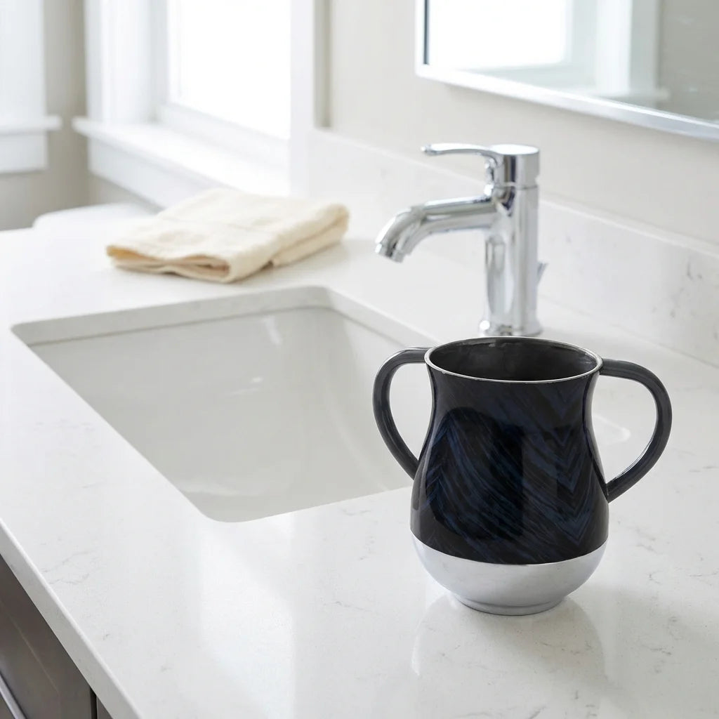 Elegant Aluminium Washing Cup 13.5 cm