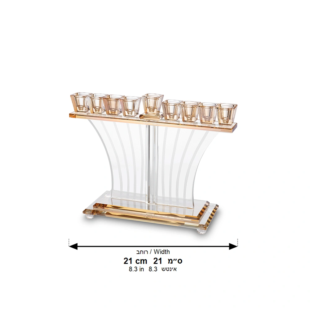 Crystal Elegant Menorah 21 cm