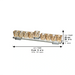 Elegant Crystal Menorah on a Base 28*7 cm