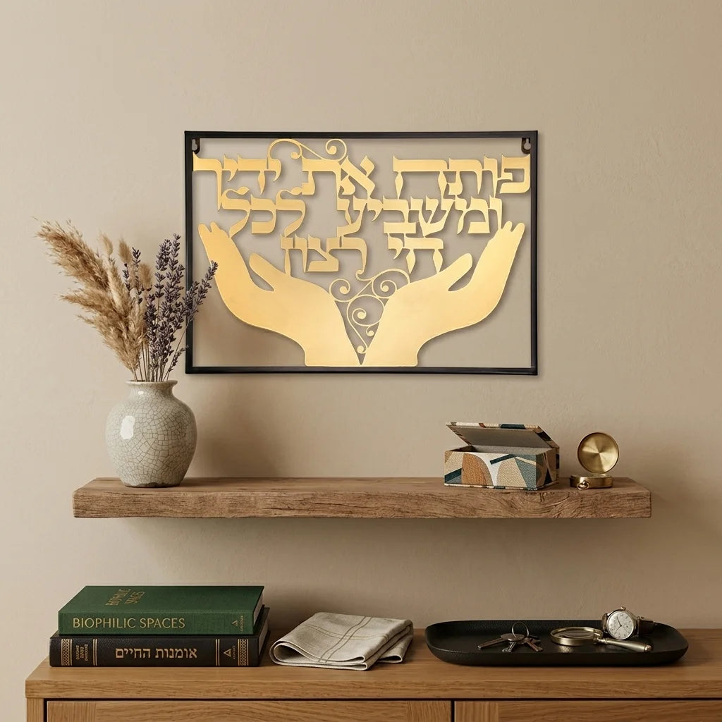 Laser Cut Metal "Open Your Hands" - 35*48cm