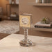 Crystal Havdalah Candle Holder 13 cm with Plaque