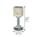 Crystal Havdalah Candle Holder 13 cm with Plaque