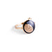 Set of 6 Napking Holders Rings - Light Gray, Silver, Black, with Stones