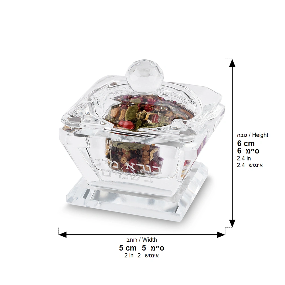 Crystal Mix Herbs Holder 6*4 cm