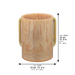 Lucite Clear Washing Cup 13 cm - Marble - Gold
