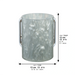 Lucite Clear Washing Cup 13 cm - Marble - Silver