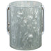 Lucite Clear Washing Cup 13 cm - Marble - Silver