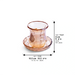 Crystal Kiddush Cup Without Stem 9 cm Contain 100ml/3.4oz - Gold