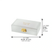 Fancy Jewelry Box with Print 21*12*6 cm - Gold