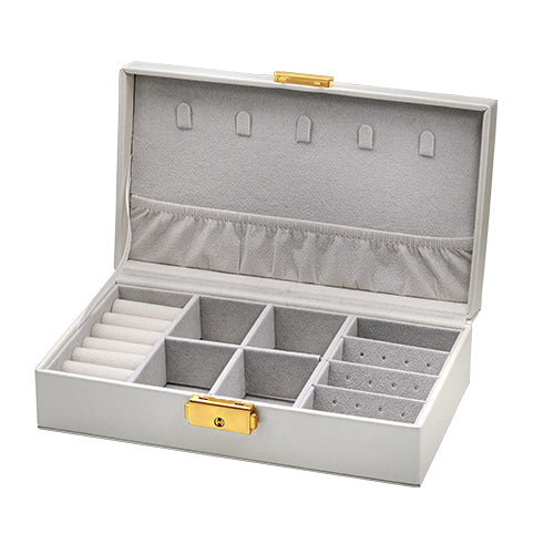 Fancy Jewelry Box with Print 21*12*6 cm - Gold