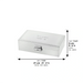 Fancy Jewelry Box with Print 21*12*6 cm - Silver