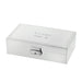 Fancy Jewelry Box with Print 21*12*6 cm - Silver