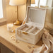 Fancy Jewelry Box with Print 21*12*6 cm - Gold