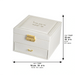 Fancy Jewelry Box with Print 21*12*6 cm - Gold