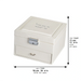 Fancy Jewelry Box with Print 21*12*6 cm - Silver