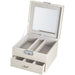 Fancy Jewelry Box with Print 21*12*6 cm - Silver