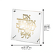 Lucite Frame with Plate 24*23 cm