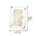 Lucite Frame with Plate 24*23 cm