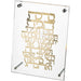 Lucite Frame with Plate 24*23 cm