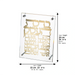 Lucite Frame with Plate 24*23 cm