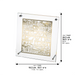 Lucite Frame with Plate 24*23 cm