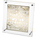 Lucite Frame with Plate 24*23 cm