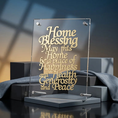 Lucite Frame with Plate 25*19 cm
