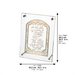 Lucite Frame with Plate 25*19 cm