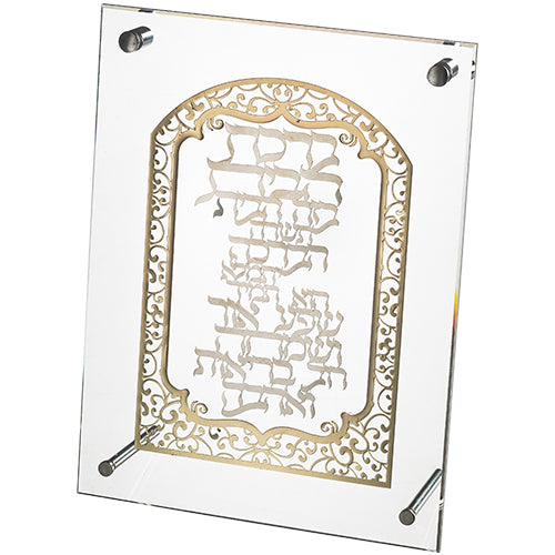 Lucite Frame with Plate 25*19 cm