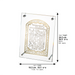 Lucite Frame with Plate 25*19 cm