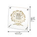 Lucite Frame with Plate 24*23 cm