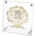 Lucite Frame with Plate 24*23 cm