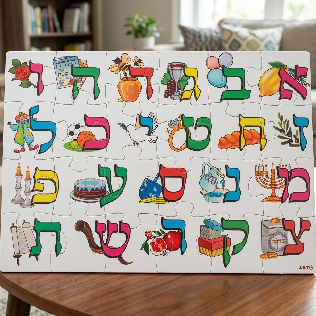 Aleph- Bet Puzzle 24 Parts 38*28 cm