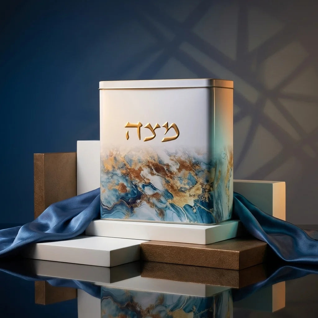 Tin Matzah Box 20.5*19 cm