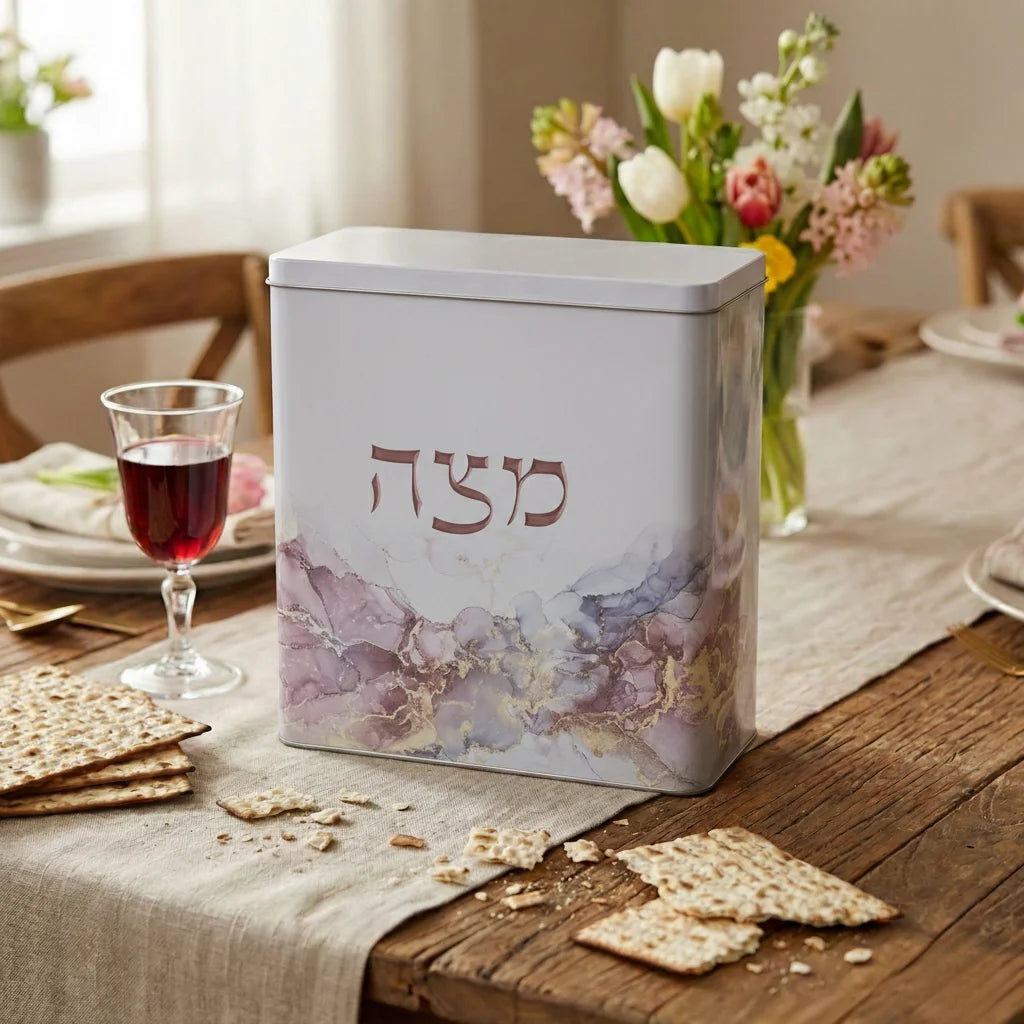 Tin Matzah Box 20.5*19 cm
