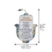 Hamsa with Epoxy- English Home Blessing 18.5 cm